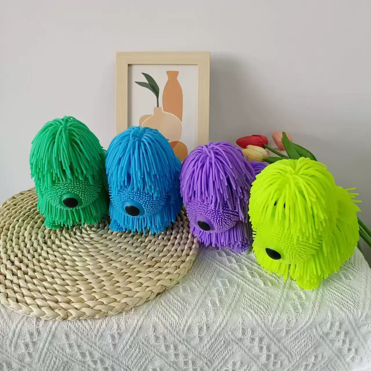 厂家现货批发TPR小爬行点头摇尾巴狗跨境热销电动玩具公仔