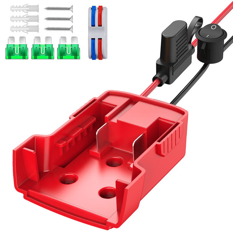 Suitable for Milwaukee18V Lithium Battery DIY Wired Adapter External Discharge Adapter Connector