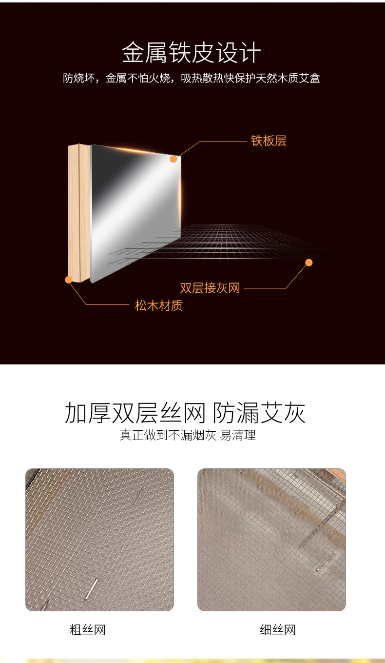 Wooden Moxibustion Box Multi-Position Moxa Burner for Home Waist and Belly Warmth 37x50 cm quality and texture