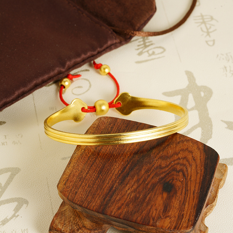 Anillo de oro Gufa Sha Ruyi pulsera cuerdas rojas cuentas de estilo chino fuente de joyería de moda nacional pulsera temperamento femenino universal