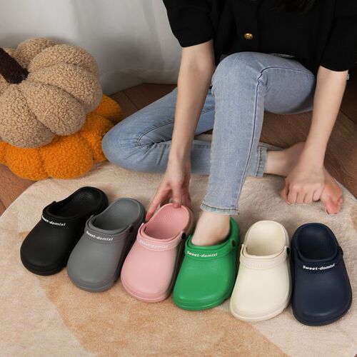 Slippers for operating room, women's bathroom, non-slip home slippers, full-head, non-porous casual, outer-wear slippers, men