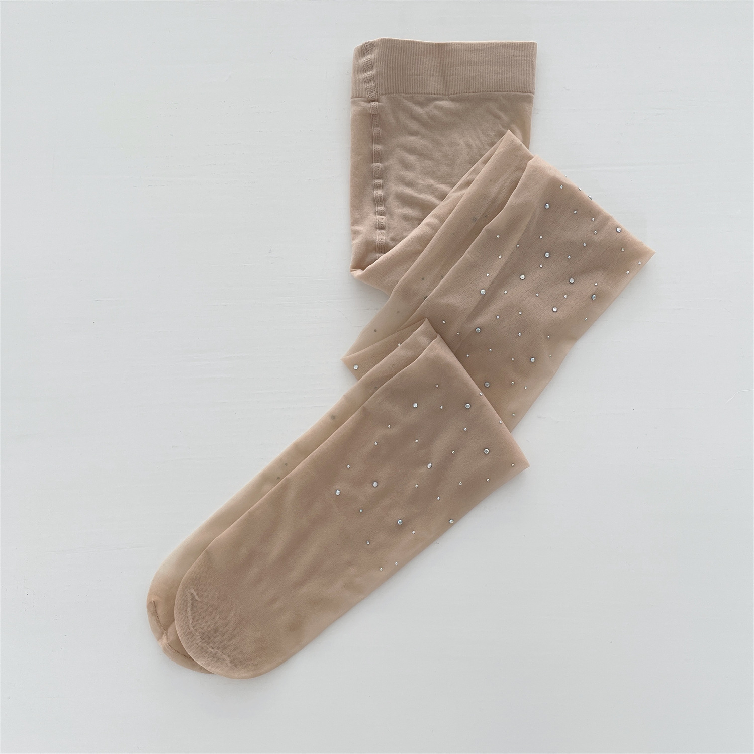 Medias negras con diamantes sexy perforación caliente oscuro Bling fino brillante ins medias negras de moda pantimedias de corte arbitrario de las mujeres