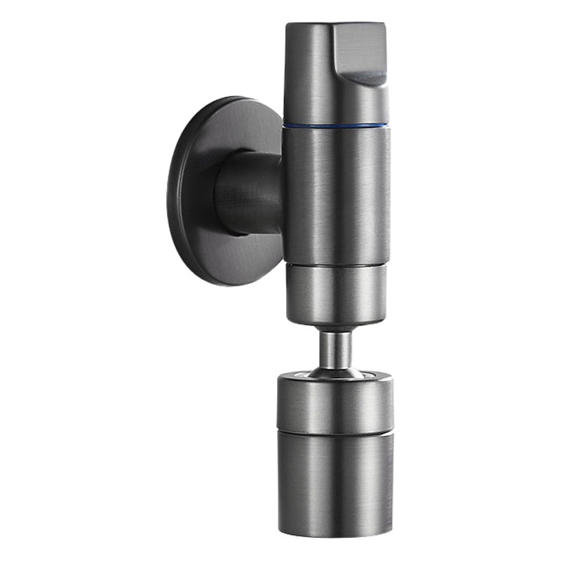 Pistola gris cobre fregona piscina grifo alargado a prueba de salpicaduras hogar balcón lavandería piscina mini grifo de pared Universal