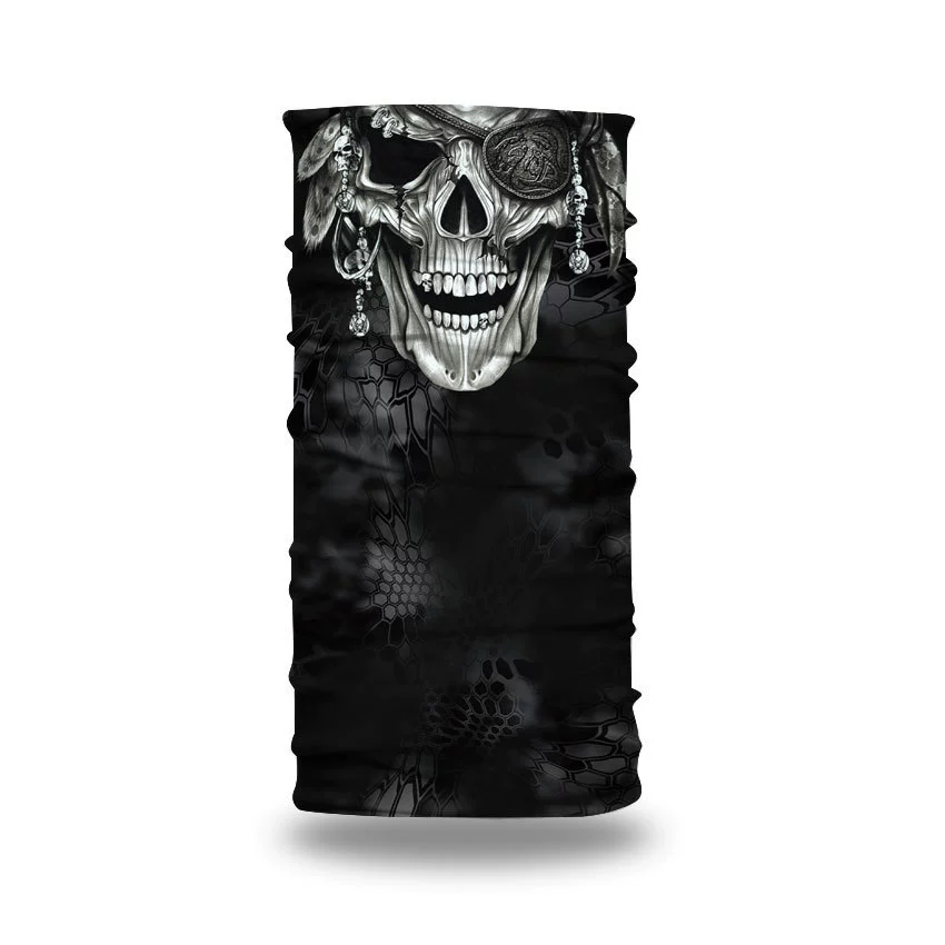 Волшебный платок серии Skull Half Face, бесшовный защитный теплый шарф Amazon для уличной одежды