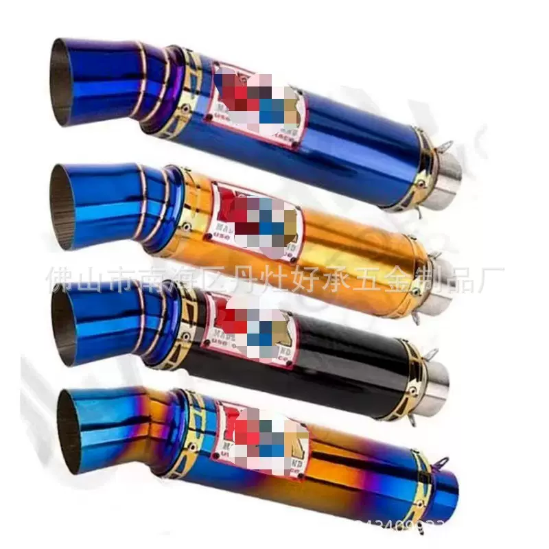 全不锈钢51接口六角黄龙 寄川排气管 大排量 跑车声 仿天蝎  万虎