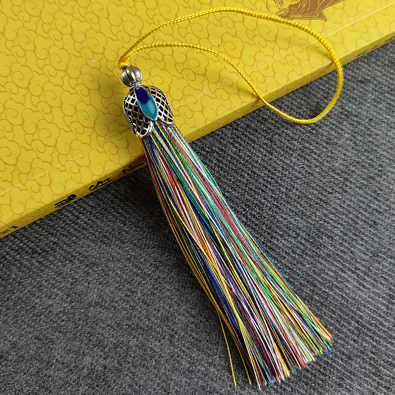 Nueva borla cloisonne corona borla colgante borla nudo chino coche colgante ventas directas de la fábrica