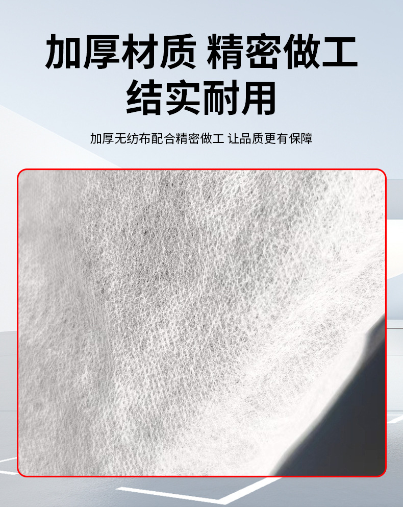 Manufacturer's disposable non-woven fabric three-piece car seat cover set, dustproof, dirt-resistant, thickened protective cover for steering wheel and seats