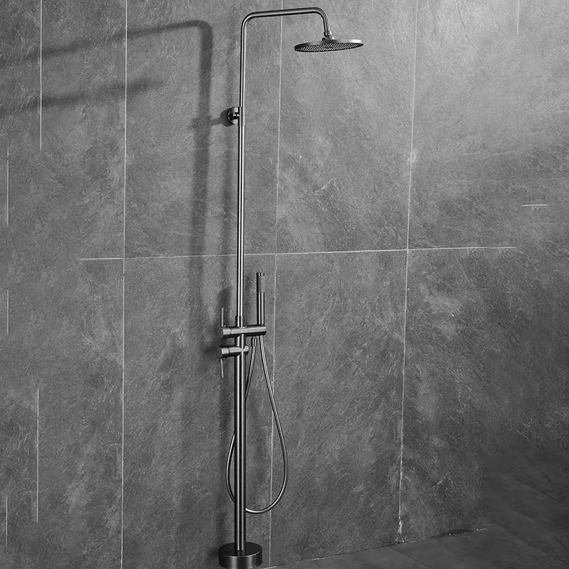 Al aire libre vertical de acero inoxidable ducha de piso ducha villa piscina playa baño columna juego al por mayor