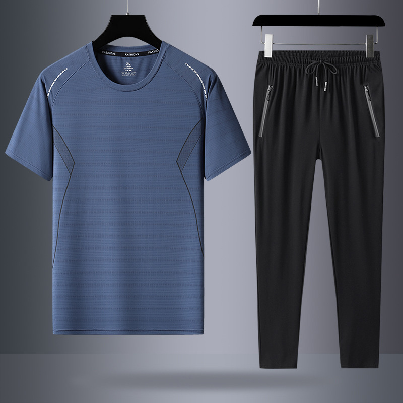 Azul neblina (manga corta + pantalones largos)