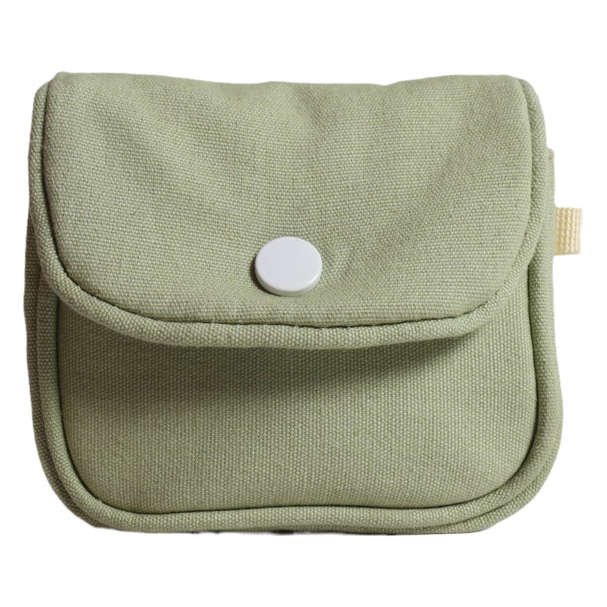 Mini bolso pequeño portátil, bolso de mano con hebilla oculta de lona, bolsillo pequeño, monedero, sobre rojo, bolsa de maquillaje