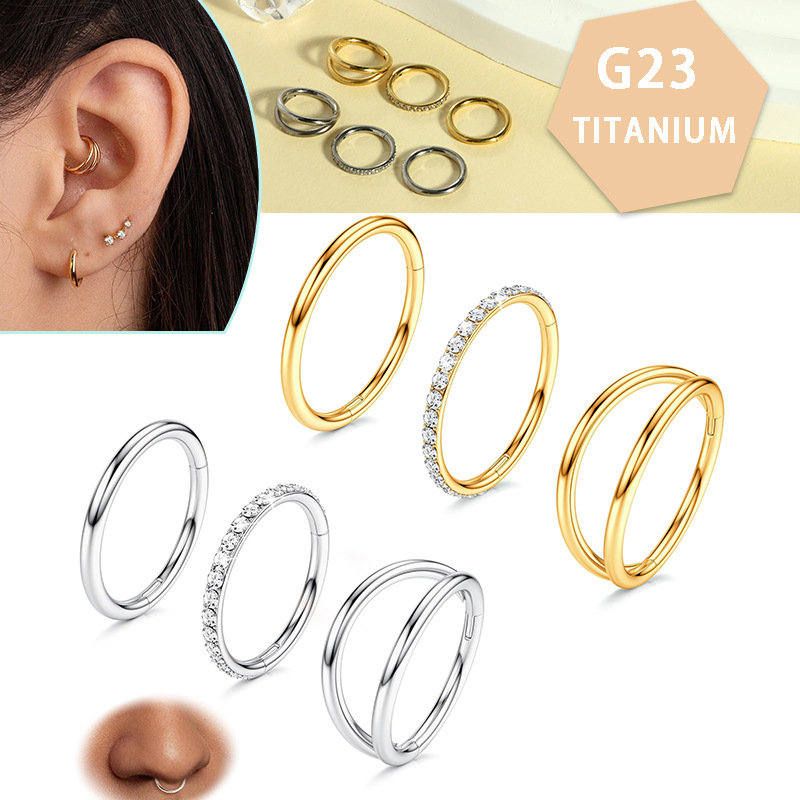 Silver pointed spike labret stud material detail