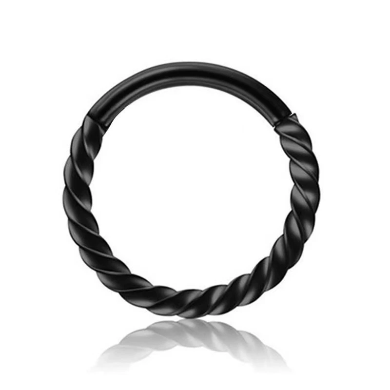 Серьги из нержавеющей стали с косичкой, пирсинг носа, Amazon