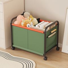 小推車置物架玩具雜物收納筐置物架臥室客廳四輪大容量加寬可移動