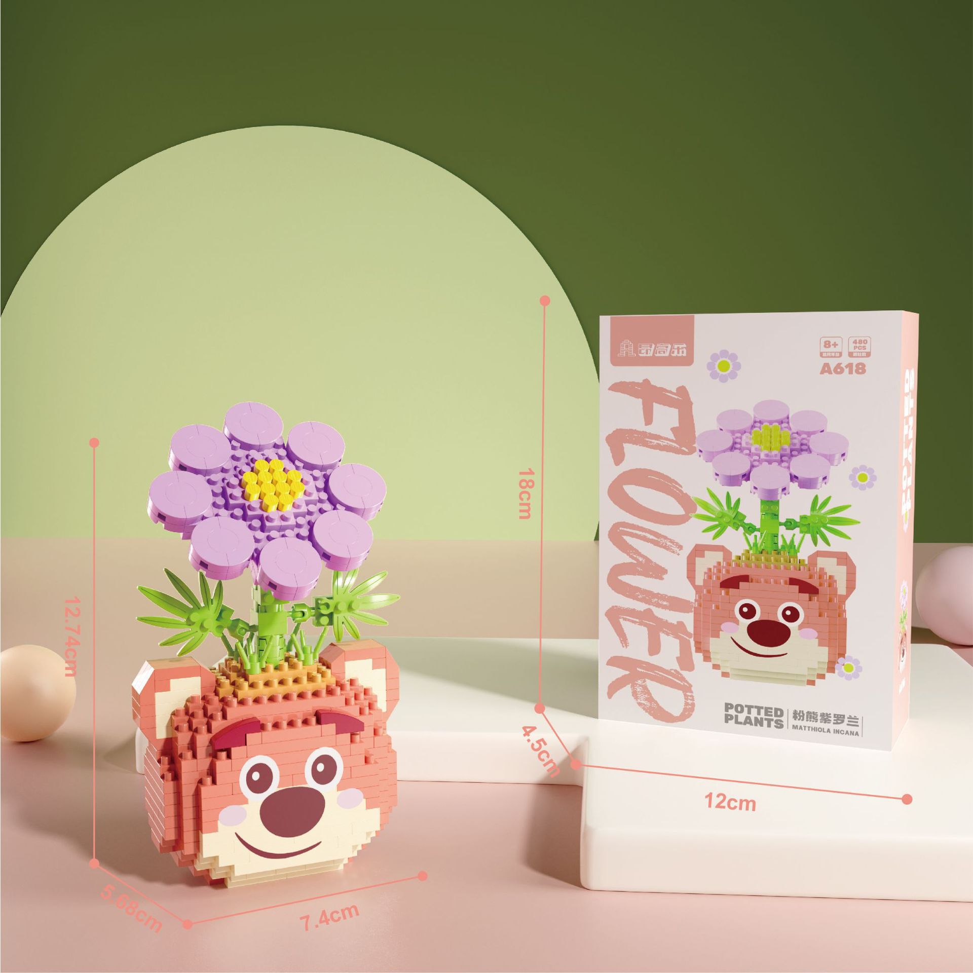 Anggaole en maceta flor eterna compatible con Lego ensamblado bloques de construcción muñeca de La Flor de los niños educativos adornos de juguete al por mayor