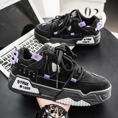 Spring Men's Shoes New Fashion Low-Top Board Shoes Trendy Matchable Student Sports Shoes Casual Korean Style Men's Fashion Shoes