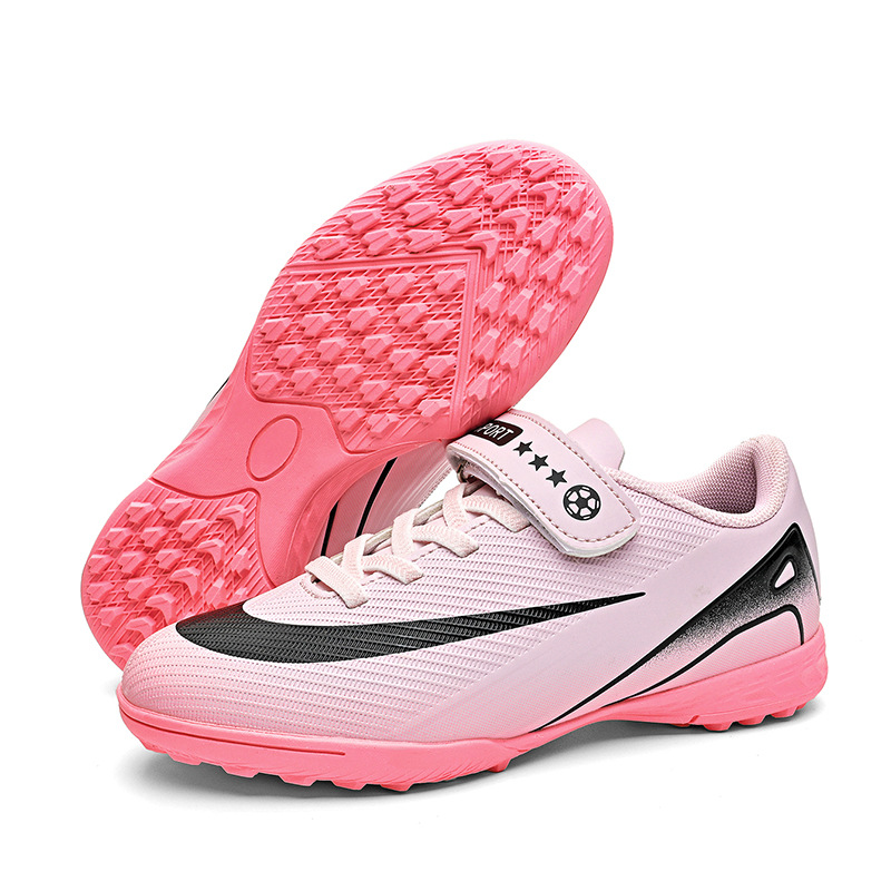 Zapatillas de Fútbol con Cierre de Velcro para Niños TPU y Malla Ligero para Césped Natural y Artificial image 13