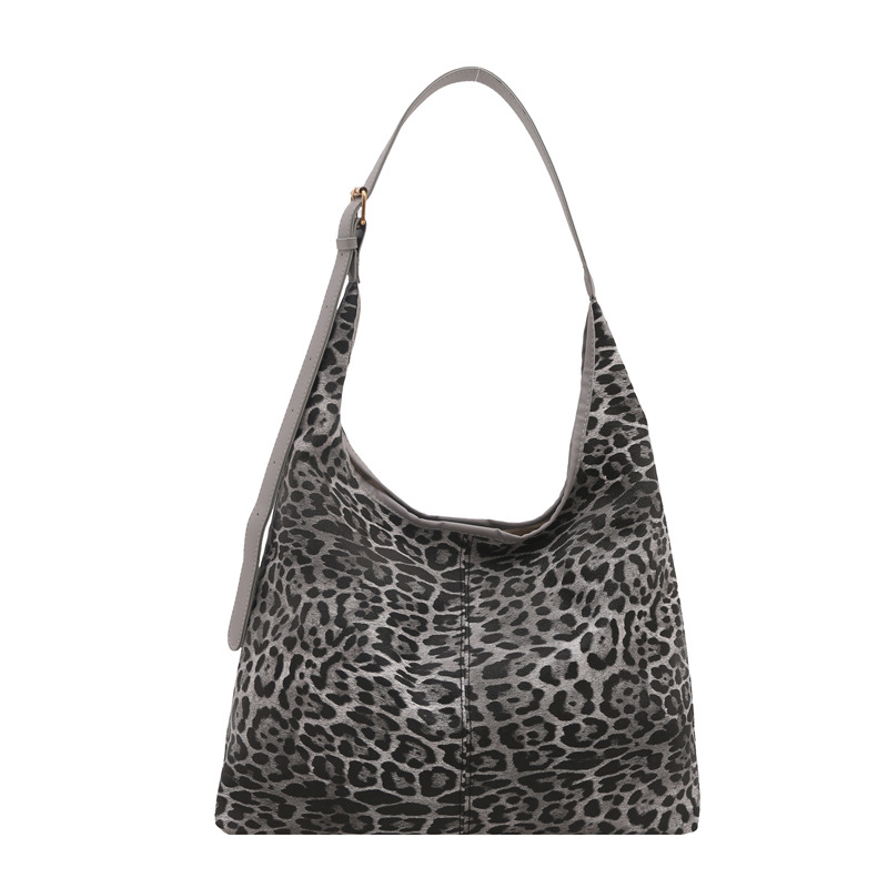 Casual coreano de gran capacidad bolso de brazo para mujeres 2024 nuevo leopardo moda bolso de mano de moda moda moda bolso de mano
