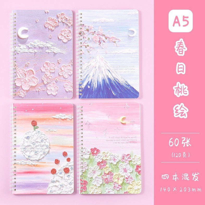 Kapibara A5 bobina cuadernos de dibujos animados Kapibara panda foldable cuadernos de dibujos animados de estudiantes de secundaria cuadernos transfronterizos