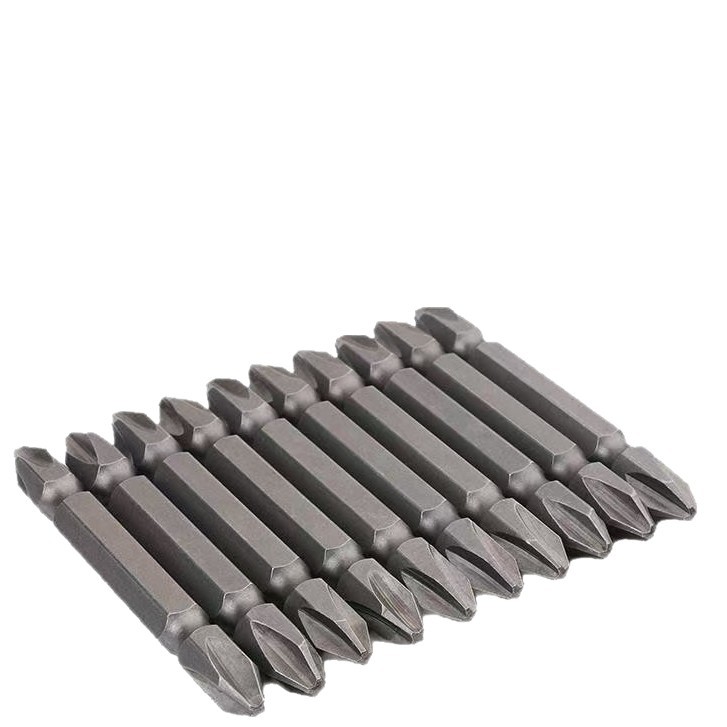 10 piezas de 65MM cruz multifuncional PH2SL6 cruz una palabra cabeza de lote de chorro de arena CRV cabeza de lote magnético fuerte resistente al desgaste