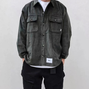 Wt @ ps Xishan Che Classic Small Label Corduroy Shirt Jacket Retro Casual Shirt Japanese Work Dress Mountain