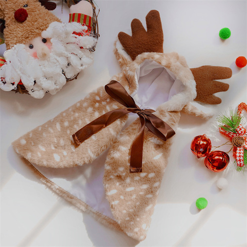 Christmas pet dog costumes, elk cloaks, dog cat clothes, cat transformation outfits, hats, accessories