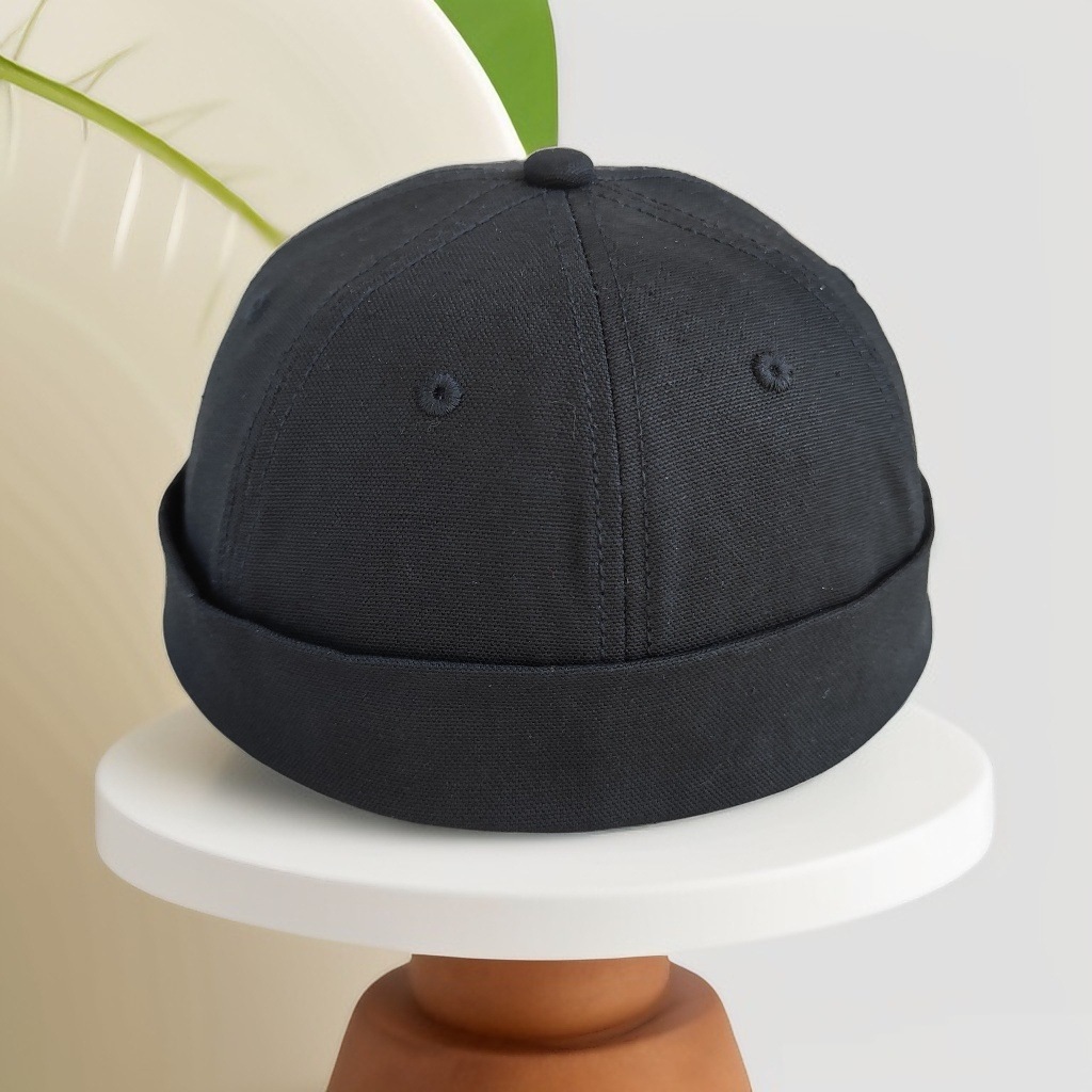 Sombrero de algodón nuevo sombrero de caballero retro primavera y otoño delgado sombrero de hombre de moda casual joven de mediana edad sombrero de piel de melón