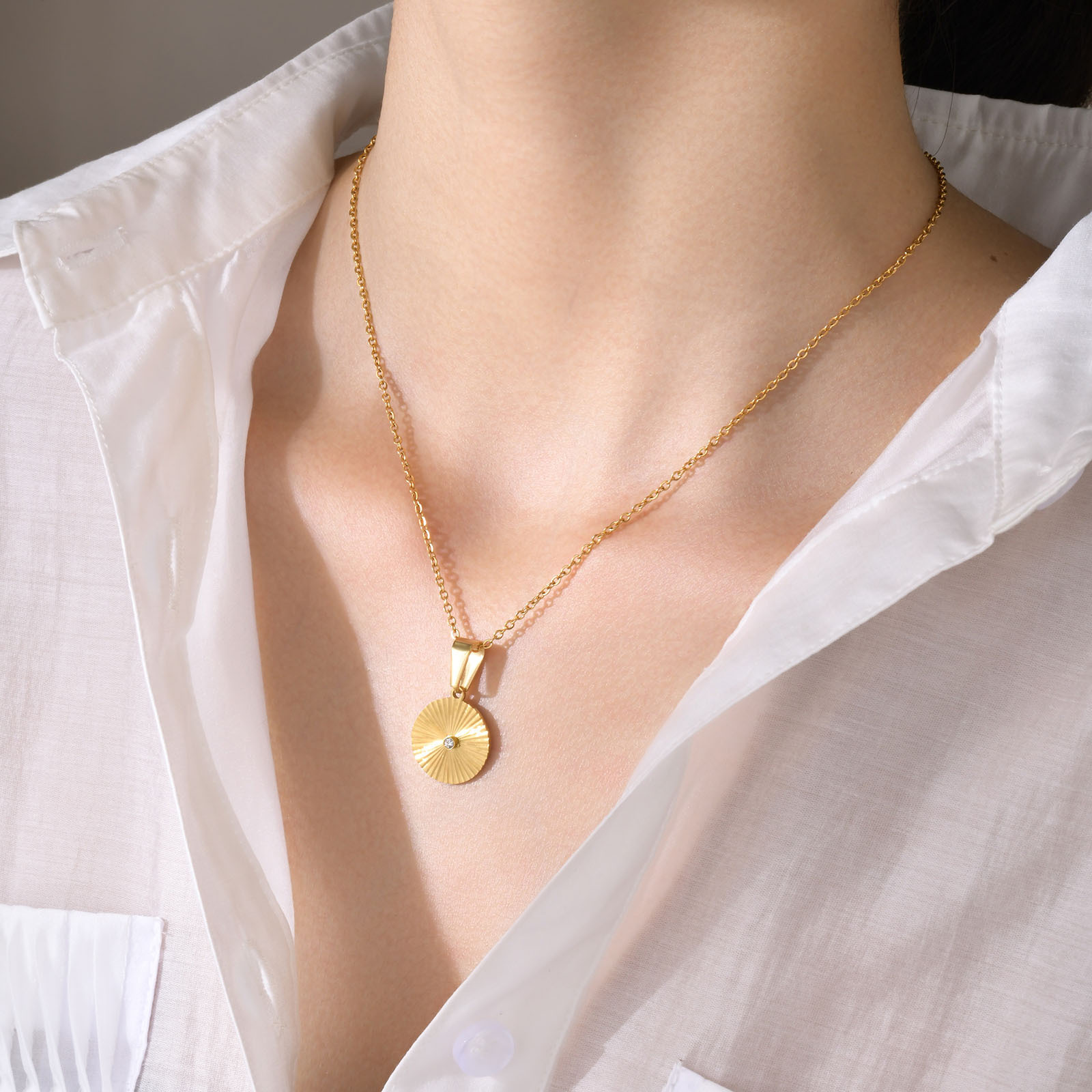 Simple Style Star Stainless Steel Plating Pendant Necklace 1 Piece