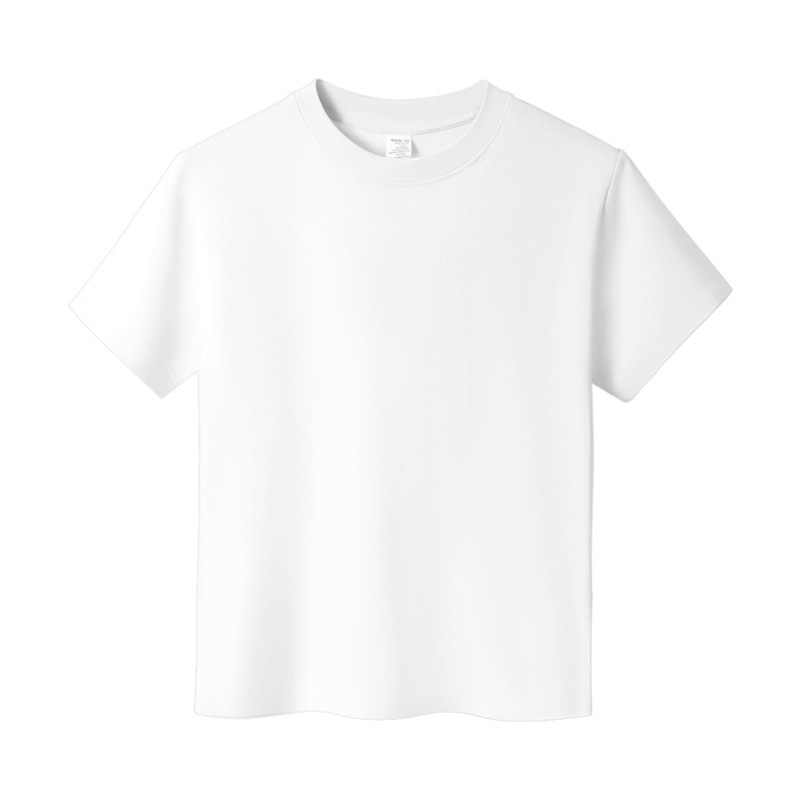 240gヘビーウェイトピュアコットン半袖Tシャツ、男性と女性用、夏カジュアルルーズラウンドネックソリッドカラー半袖ボトムストップ|undefined