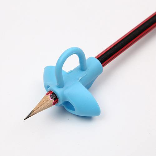 Kindergarten three-finger pencil grip soft TPR pen grip corrector learning writing primary school students pencil correction grip posture