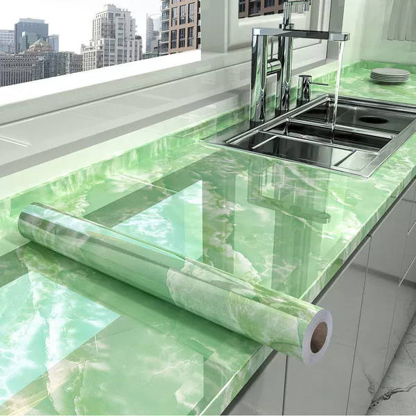 Fanru Qinglong Stone [marble thickened oil-proof sticker]