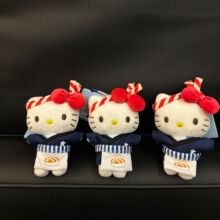 日系手作日料店老板hellokitty包包挂件毛绒公仔kt挂饰玩偶钥匙扣