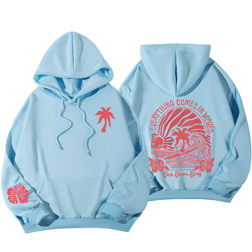 Women's Thickened Hooded Sweatshirt with Loose Hem and Padded Sleeve, Autumn/Winter S-3XL