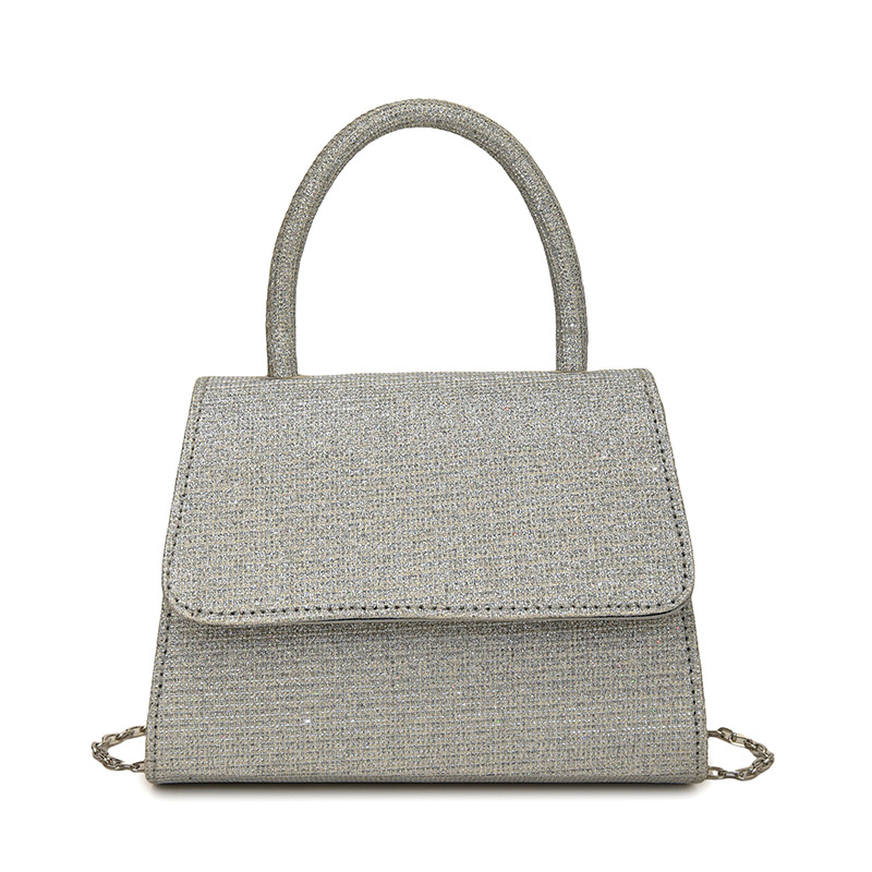 Bolso de cena, nuevo estilo transfronterizo, cadena de fiesta de sentido metálico, bolso de mensajero de un solo hombro, bolso de estilo de mujer de sentido avanzado