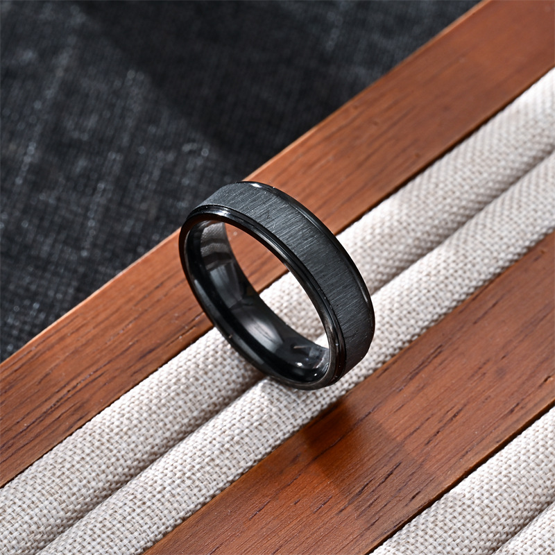 Simple Style Geometric 304 Stainless Steel Plating Men's Rings Men Band Rings display picture 4