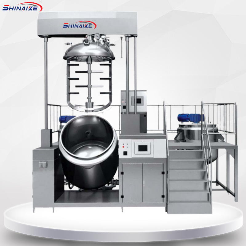 厂家销售膏霜设备真空均质乳化机液压升降300L乳化锅乳化机