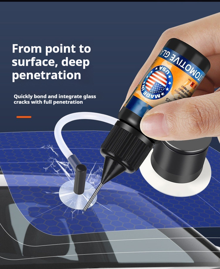 Cross-Border Exclusive Supply of Glass Repair Fluid for Car Windshield Cracks, Fissures, and Scratches