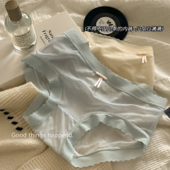 New mid-waist lace underwear women's summer ultra-thin women's pure cotton antibacterial crotch Japanese girls women's wholesale