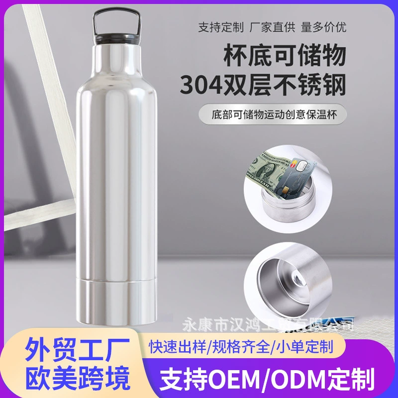 Съемная термокружка в американском стиле с широким горлышком, из нержавеющей стали 304, для активного отдыха, походов, креативная, удобная, с возможностью индивидуализации.