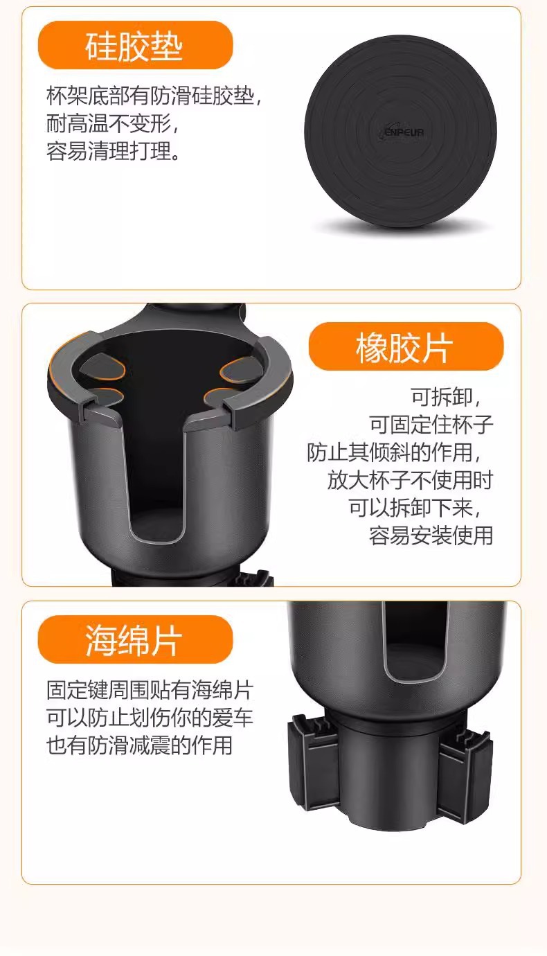 Car Tray, Water Cup Holder, Dinner Plate Storage Rack, Car Co-Pilot Beverage Small Table, Rear Snack Mobile Phone Holder