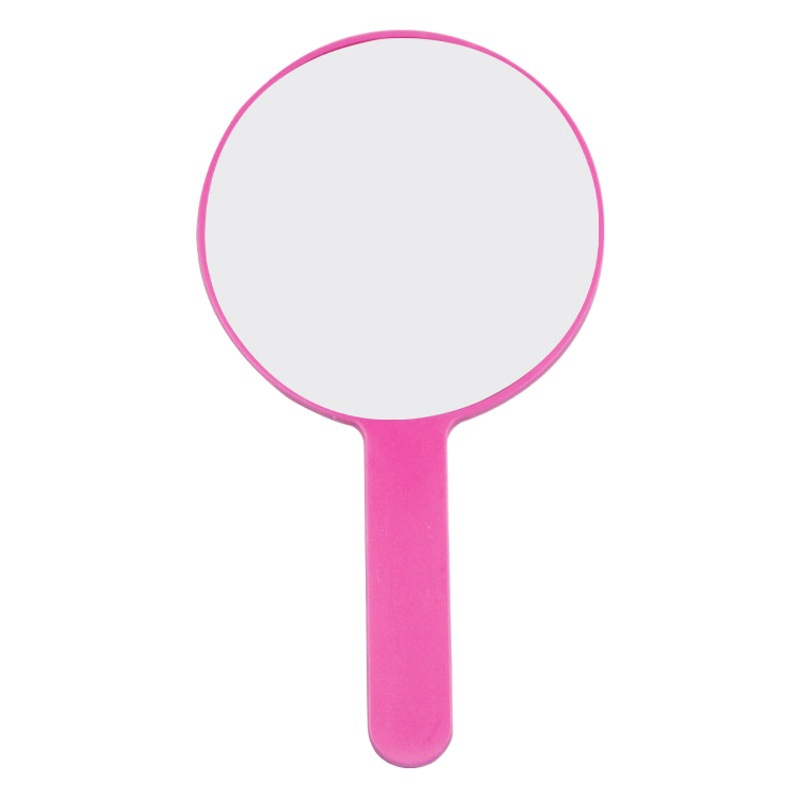 Round Handheld Mirror, Large Handle Mirror, Small Makeup Mirror, Women's Vanity Mirror, Portable High-Speed Rail Station Hand Mirror