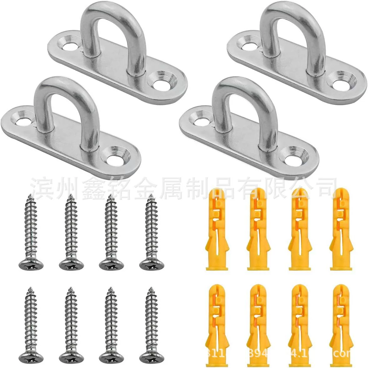 Нержавеющая сталь 316 U-образный крючок с винтовой застежкой, потолочный U-образный крючок с пружинным крючком, оптовая продажа от производителя для трансграничных рынков