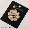 High-end brooch, metal accessory lapel pin, universal protective underware, suit, pin, V-neckline, clips included, wholesale