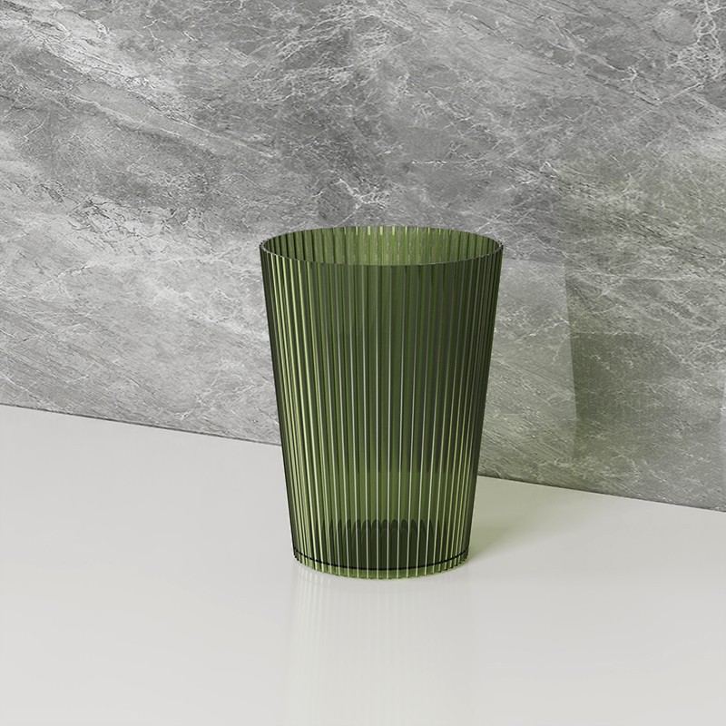 Bicchiere da bagno trasparente e portaspazzolini di lusso_voghion.com