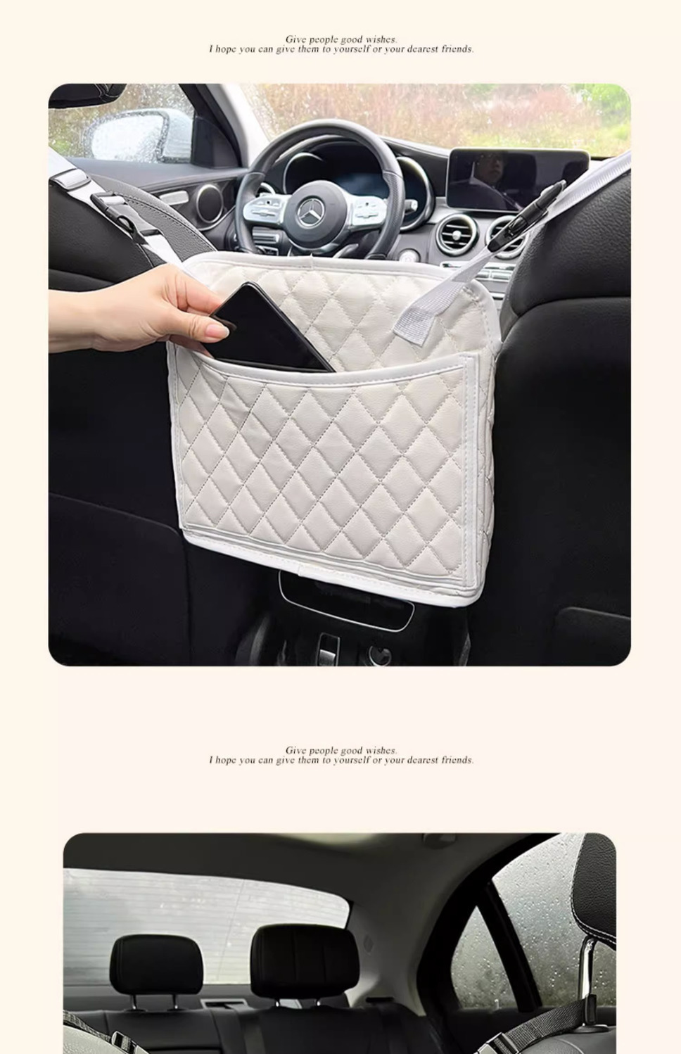 Car Seat Organizer, Handbag Holder Between Seats
