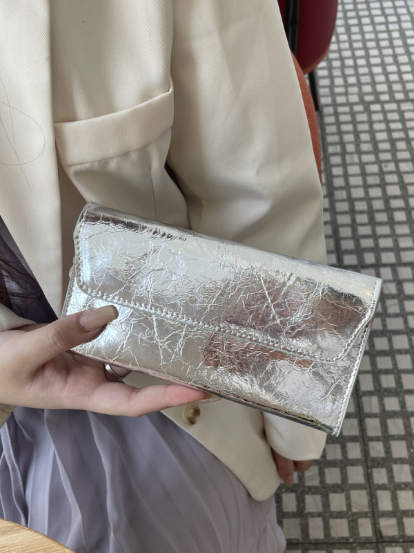 长款钱包女真皮2025新款爆裂纹高端精致大容量牛皮钱夹外贸跨境款|undefined
