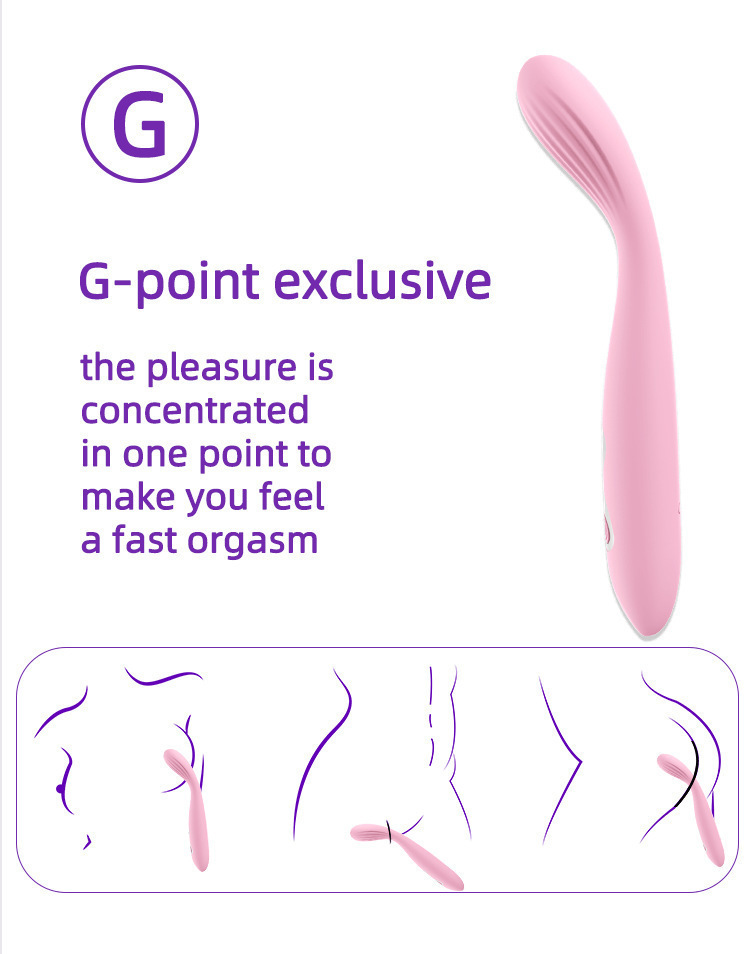 Guerlain Vibrating Wand, Silicone Clitoral Vibrator, Pink Small Massager — detail image 5