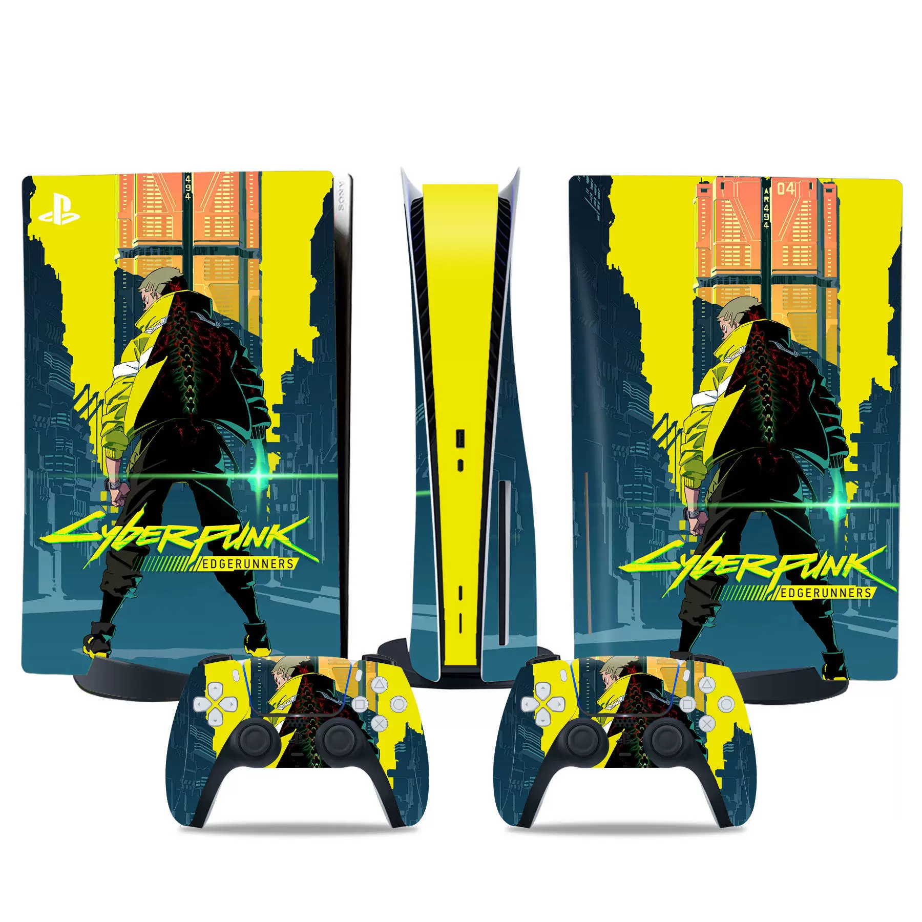 PS5 console skin, optical drive version, colorful vinyl film, removable adhesive