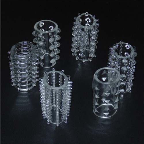 新款外贸水晶套毛毛虫手指套六款组合套装 调情皮套 男性情趣用品