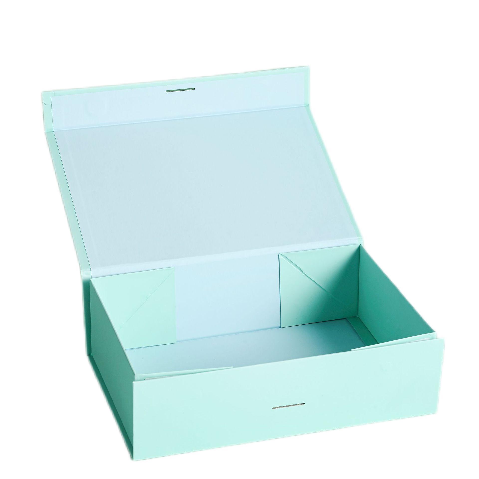 En stock Flip CAJA PLEGABLE al por mayor arco color sólido caja de embalaje transfronterizo Comercio exterior plegable caja de regalo de una sola pieza caja de regalo