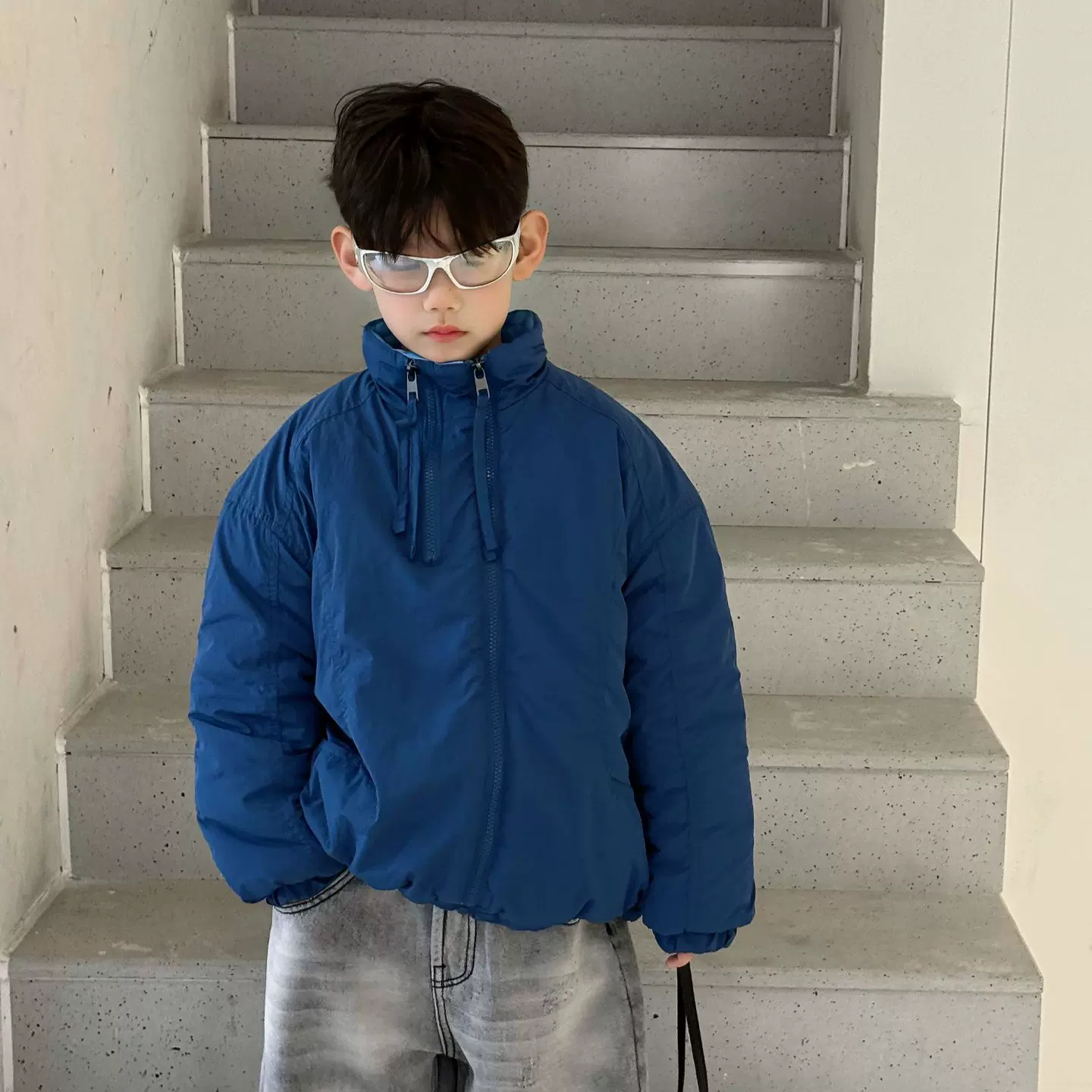 泰如2025冬季新品儿童帅气休闲棉衣外套男童韩版加厚保暖棉服潮